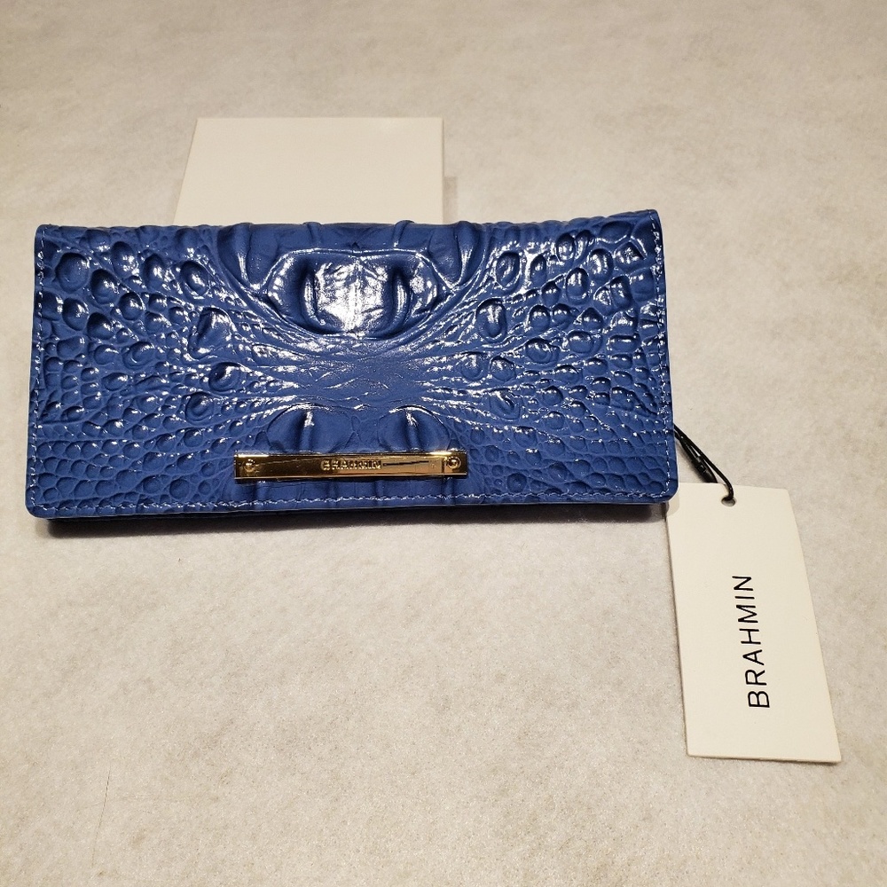 NWT BRAHMIN ADY WALLET IRIS MELBOURNE